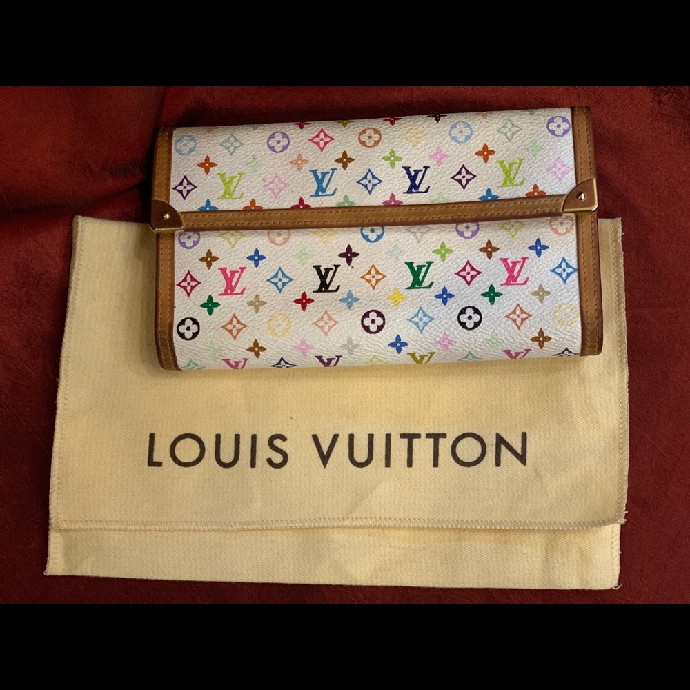 Lv rainbow monogram wallet